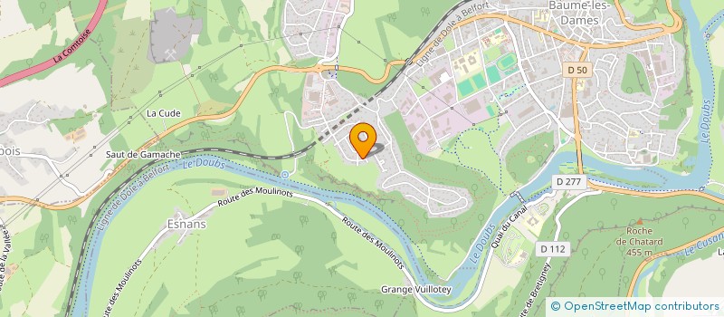 localisation de l'entreprise MONSIEUR WILLIAM MAGNIN  BAUME-LES-DAMES