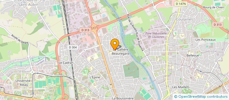 localisation de l'entreprise MONSIEUR WILLIAM MALHEUVRE à LE MANS