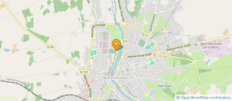 localisation de l'entreprise MONSIEUR WILLIAM-MARK THOMAS  MONTMORILLON