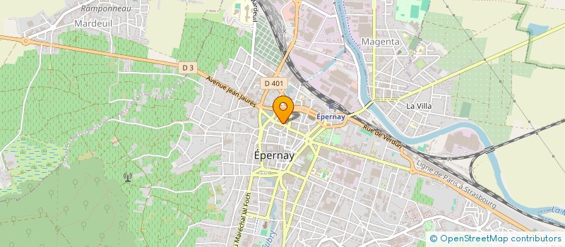 localisation de l'entreprise MONSIEUR WILLIAM MARTIN à EPERNAY
