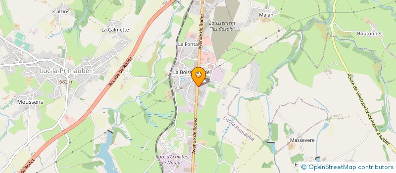 localisation de l'entreprise MONSIEUR WILLIAM MARTINEZ  LUC-LA-PRIMAUBE