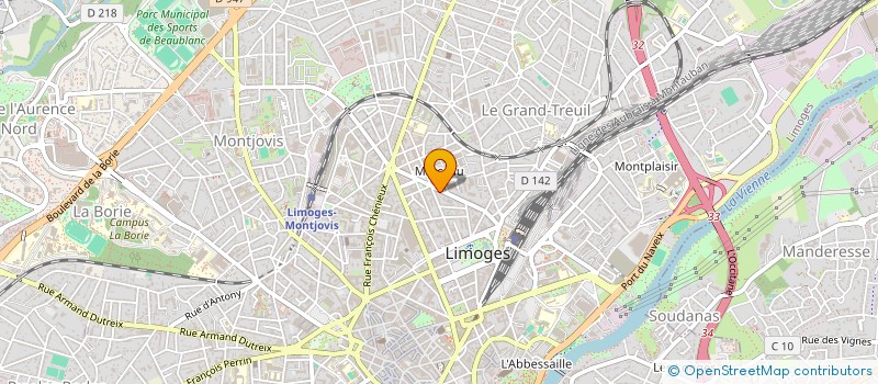 localisation de l'entreprise MONSIEUR WILLIAM MASSIAS à LIMOGES