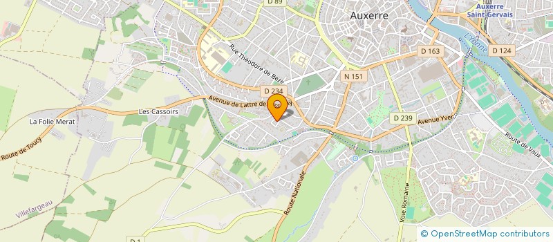 localisation de l'entreprise MONSIEUR WILLIAM MASTAKI à AUXERRE