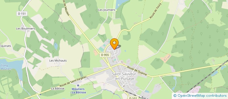 localisation de l'entreprise MONSIEUR WILLIAM MATHON  SAINT-SAUVEUR-EN-PUISAYE