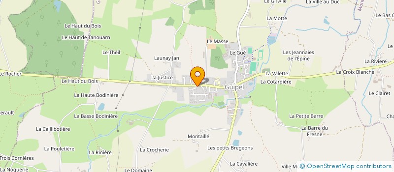 localisation de l'entreprise MONSIEUR WILLIAM MAUGUET  GUIPEL