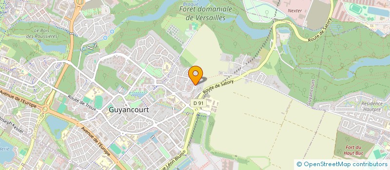 localisation de l'entreprise MONSIEUR WILLIAM MAZURE  GUYANCOURT