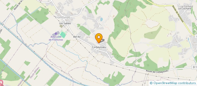 localisation de l'entreprise MONSIEUR WILLIAM MENEGHEL  FRONTONAS