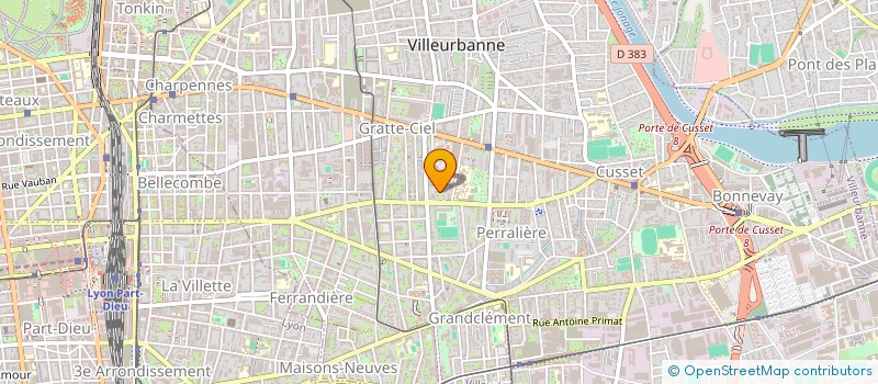 localisation de l'entreprise MONSIEUR WILLIAM MERIRES  VILLEURBANNE