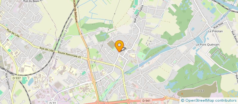 localisation de l'entreprise MONSIEUR WILLIAM MERLOT  BEUVRY