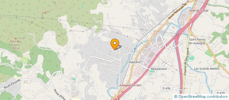 localisation de l'entreprise MONSIEUR WILLIAM MONDOLONI  AUBAGNE