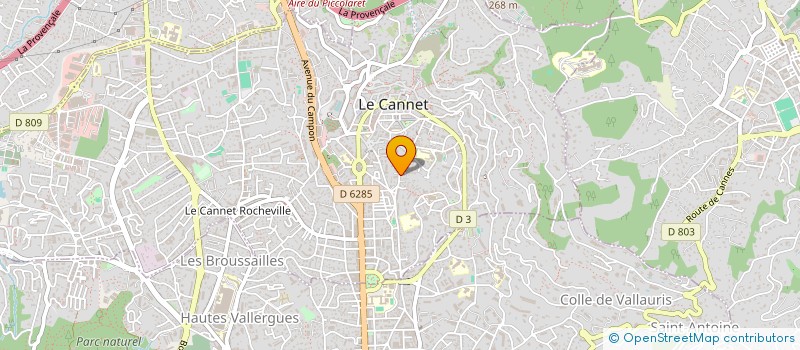 localisation de l'entreprise MONSIEUR WILLIAM MOREIRA à LE CANNET