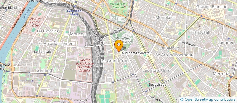 localisation de l'entreprise MONSIEUR WILLIAM MOREL  LYON 8EME