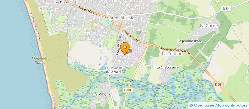 localisation de l'entreprise MONSIEUR WILLIAM MOUFLE à BREM-SUR-MER