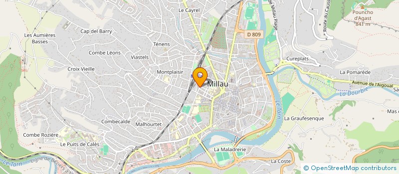 localisation de l'entreprise MONSIEUR WILLIAM MUARD à MILLAU