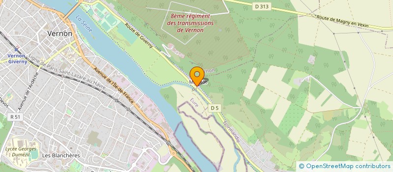 localisation de l'entreprise MONSIEUR WILLIAM NEVEU  GIVERNY