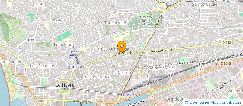 localisation de l'entreprise MONSIEUR WILLIAM OLIVIER  LE HAVRE