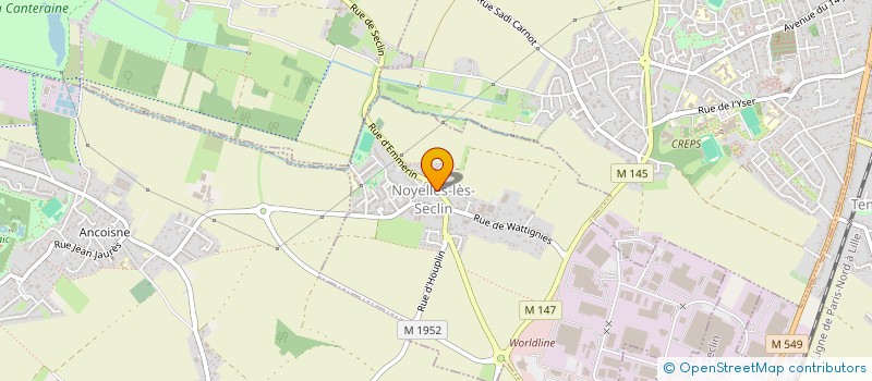 localisation de l'entreprise MONSIEUR WILLIAM PACCOU  NOYELLES-LES-SECLIN