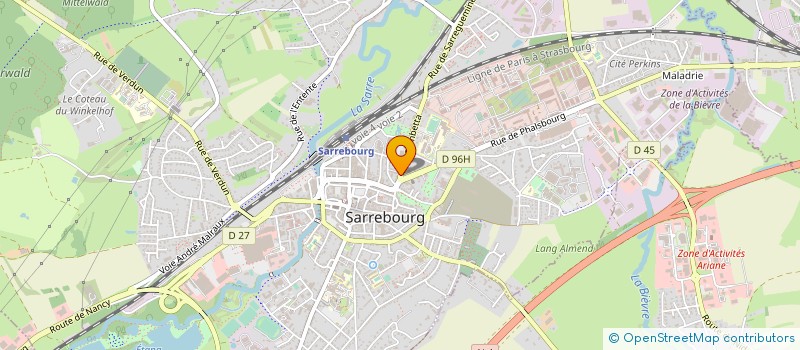localisation de l'entreprise MONSIEUR WILLIAM PADGETT à SARREBOURG