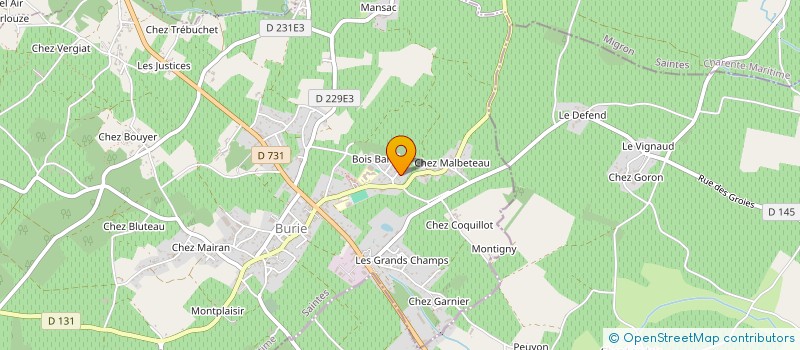 localisation de l'entreprise MONSIEUR WILLIAM PAQUE  BURIE