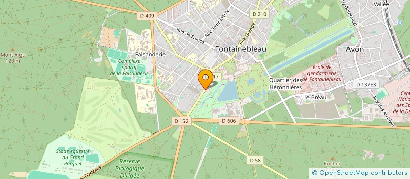 localisation de l'entreprise MONSIEUR WILLIAM PAULARD  FONTAINEBLEAU