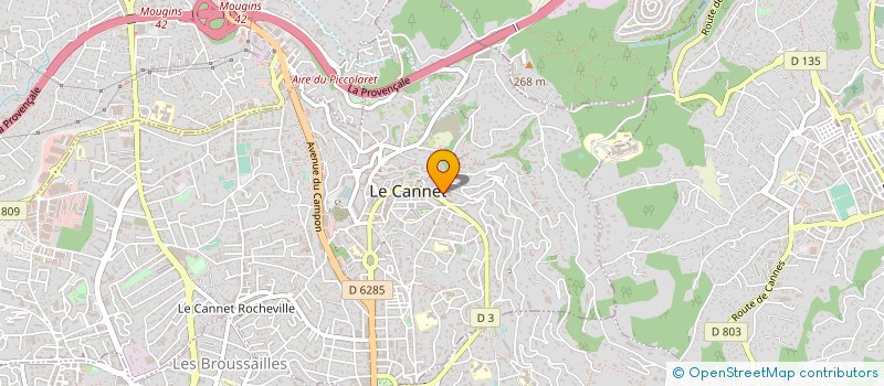 localisation de l'entreprise MONSIEUR WILLIAM PAVESIO à LE CANNET