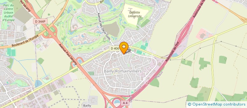 localisation de l'entreprise MONSIEUR WILLIAM PECH  BAILLY-ROMAINVILLIERS