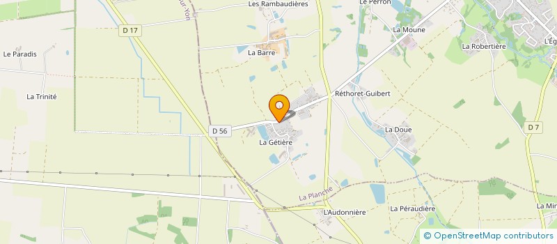 localisation de l'entreprise MONSIEUR WILLIAM PERPINA  LA PLANCHE