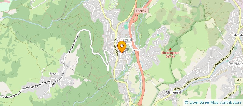 localisation de l'entreprise MONSIEUR WILLIAM PIROMALLI  CEYRAT