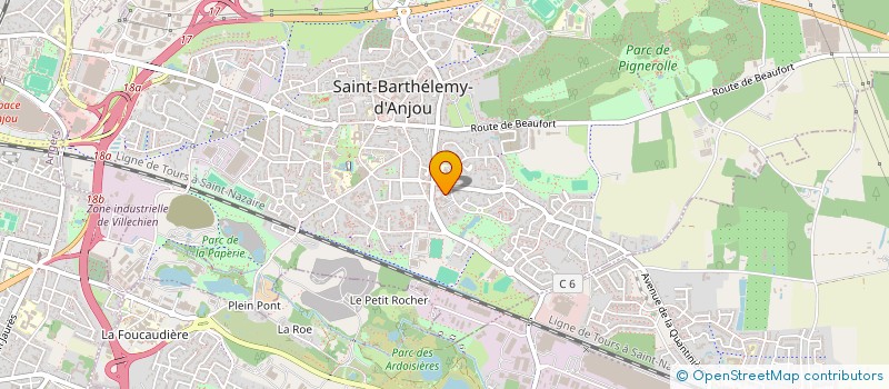 localisation de l'entreprise MONSIEUR WILLIAM POURCEL  SAINT-BARTHELEMY-D'ANJOU