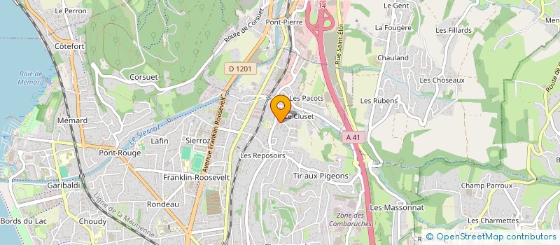 localisation de l'entreprise MONSIEUR WILLIAM PREVOST  AIX LES BAINS