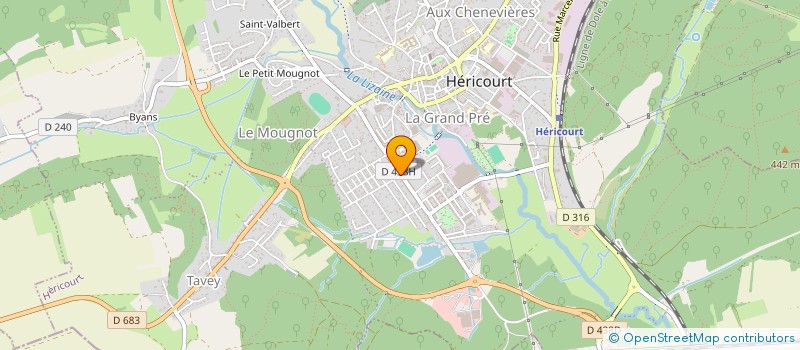localisation de l'entreprise MONSIEUR WILLIAM PREVOT à HERICOURT