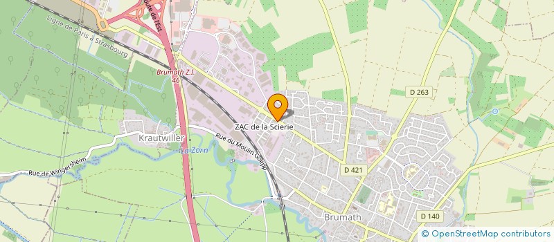 localisation de l'entreprise MONSIEUR WILLIAM PROTEAU  GAMBSHEIM