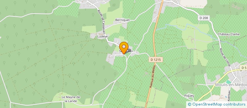 localisation de l'entreprise MONSIEUR WILLIAM RAULT  LISTRAC-MEDOC