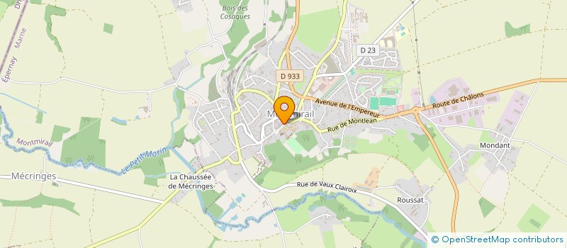 localisation de l'entreprise MONSIEUR WILLIAM REGNAULD  MONTMIRAIL