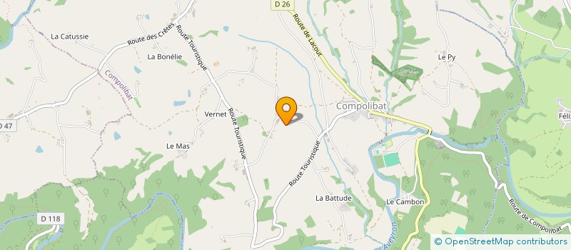 localisation de l'entreprise MONSIEUR WILLIAM RISPAL à COMPOLIBAT