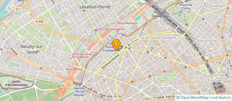 localisation de l'entreprise MONSIEUR WILLIAM ROGERS  PARIS 17