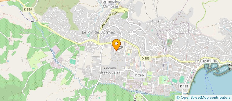 localisation de l'entreprise MONSIEUR WILLIAM ROLLAND à BORMES-LES-MIMOSAS