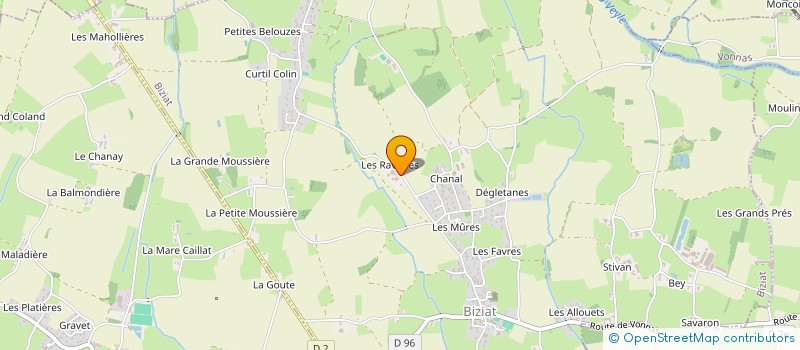 localisation de l'entreprise MONSIEUR WILLIAM RONZIER à BIZIAT