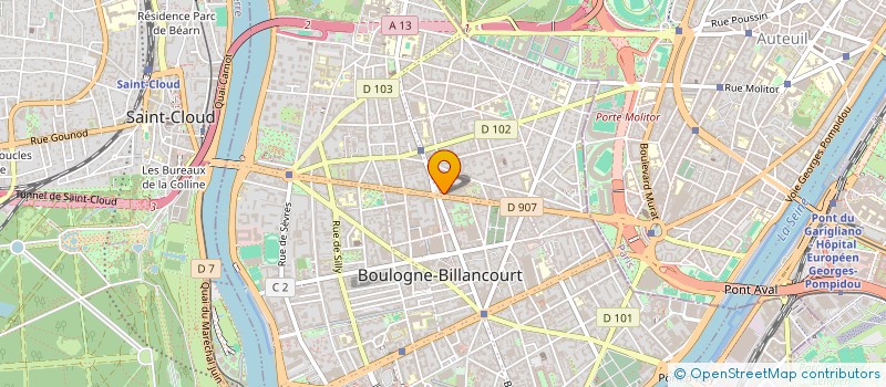 localisation de l'entreprise MONSIEUR WILLIAM ROUMIER  BOULOGNE-BILLANCOURT