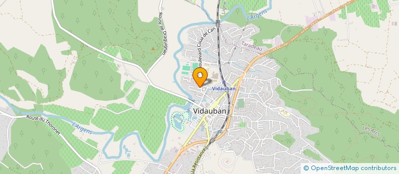 localisation de l'entreprise MONSIEUR WILLIAM RUSSIN  VIDAUBAN