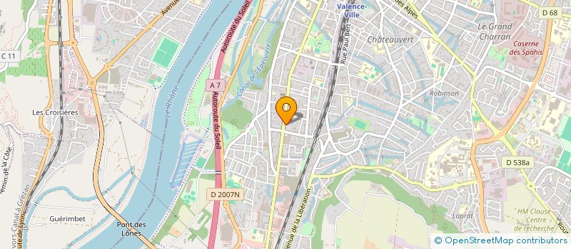 localisation de l'entreprise MONSIEUR WILLIAM'S TRACOL  VALENCE