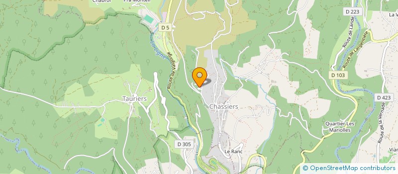 localisation de l'entreprise MONSIEUR WILLIAM SANCHEZ  CHASSIERS