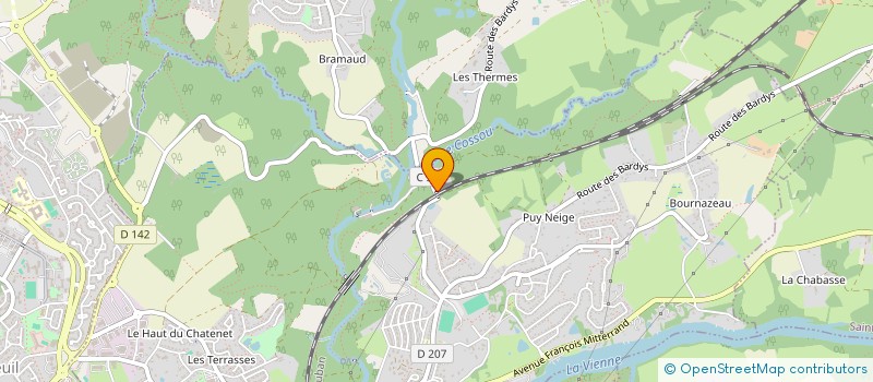 localisation de l'entreprise MONSIEUR WILLIAM SEVERAN  LE PALAIS-SUR-VIENNE