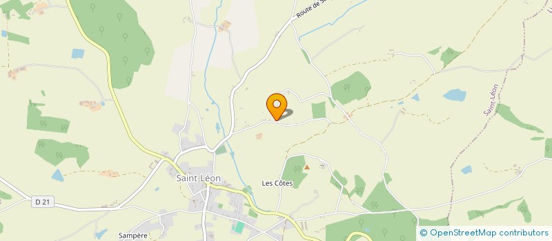 localisation de l'entreprise MONSIEUR WILLIAM SIMEANT  SAINT-LEON