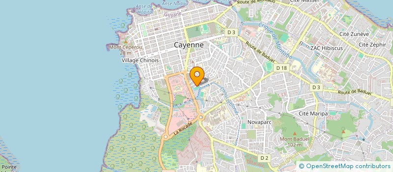 localisation de l'entreprise MONSIEUR WILLIAM SONNY  CAYENNE