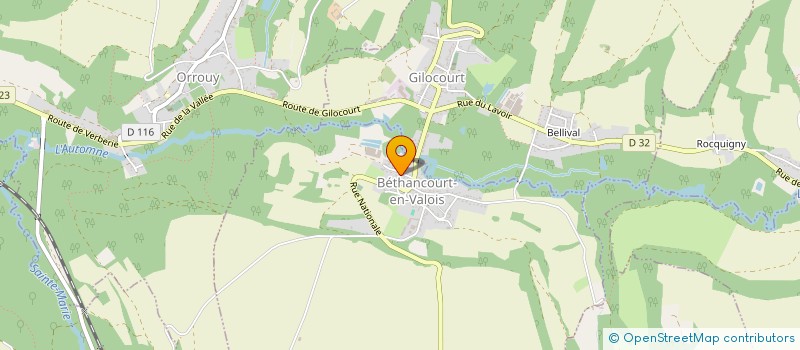 localisation de l'entreprise MONSIEUR WILLIAM SPANGENBERG  BETHANCOURT-EN-VALOIS