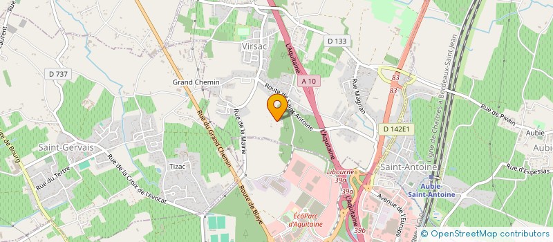 localisation de l'entreprise MONSIEUR WILLIAM STAHL à VIRSAC