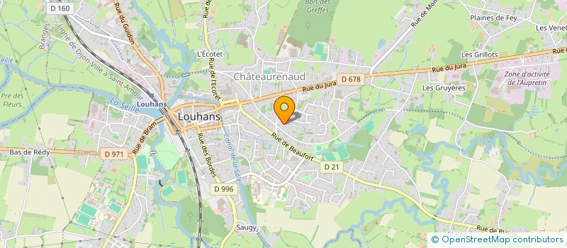 localisation de l'entreprise MONSIEUR WILLIAM STENEGRIE à LOUHANS
