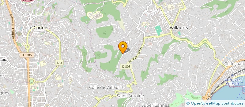 localisation de l'entreprise MONSIEUR WILLIAM STERRE à VALLAURIS