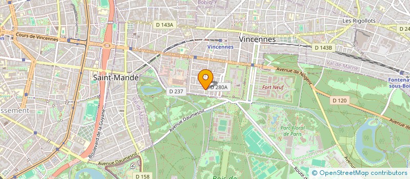 localisation de l'entreprise MONSIEUR WILLIAM STEVENS  VINCENNES